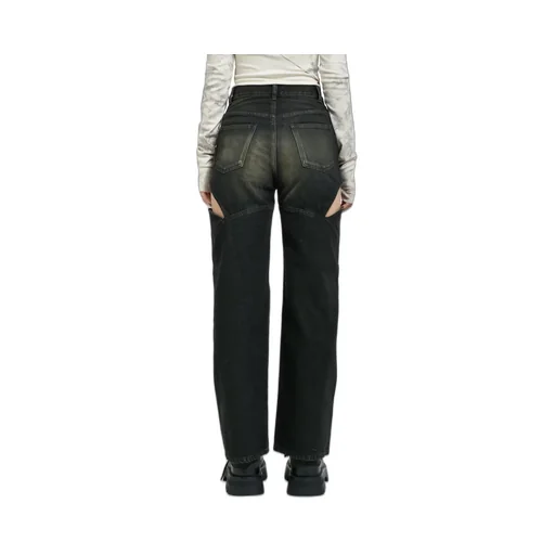 Cutoff Denim Pants / Black