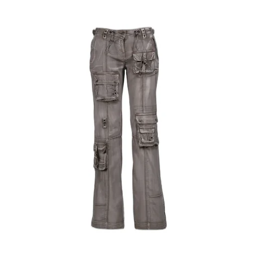 Dirty Washed Cargo Trousers / Brw