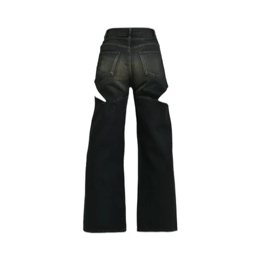 Cutoff Denim Pants / Black