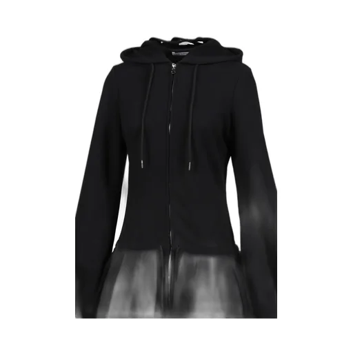 Handmade Black Devil Mask Hoodie Dress / Blk