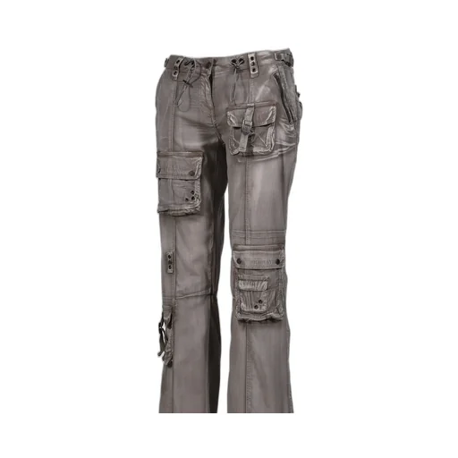 Dirty Washed Cargo Trousers / Brw