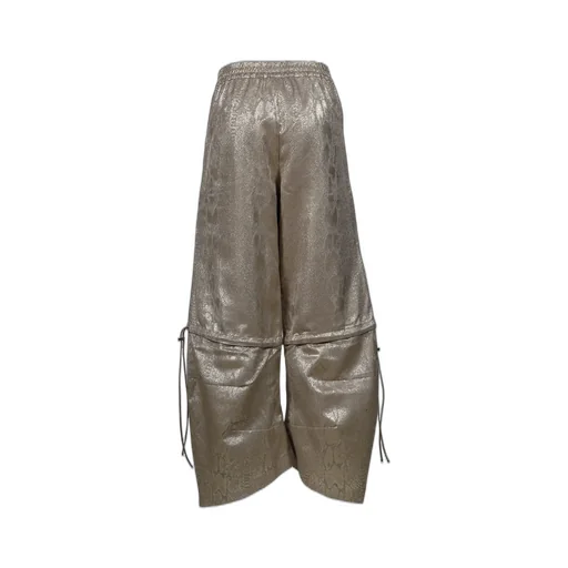 Gold Python Pattern Detachable Boxing Glove Pants / Gld