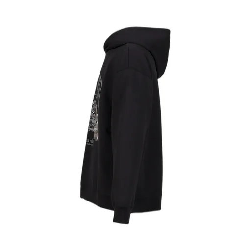 Isoli Oversize Animals Crop Hoodie / Phantom