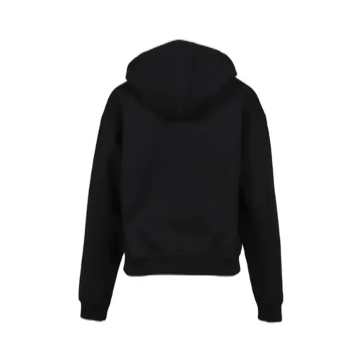 Logo Fitted Hoodie / Black
