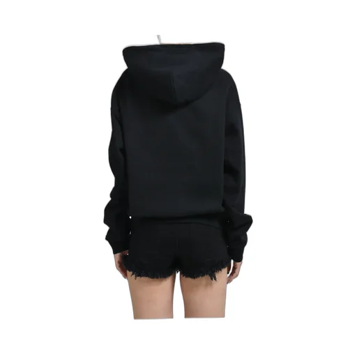 Logo Fitted Hoodie / Black