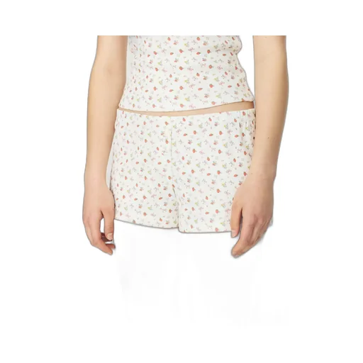 Wild Button Shorts / Strawberry Bow