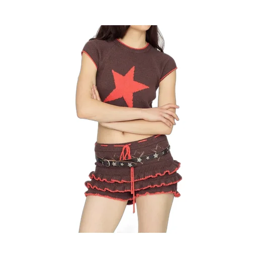 Candy Pop Knit Shorts / Brw