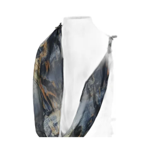 Super Cowl Top With Twisted Straps / Multi