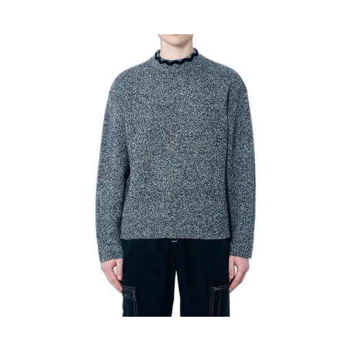 Nomarythm Textile Mock Neck Knit Sweater