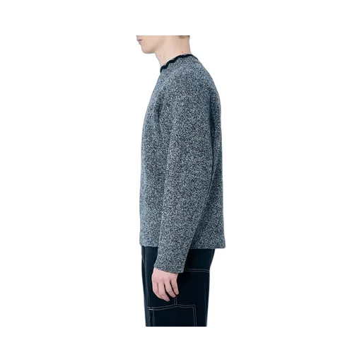 Nomarythm Textile Mock Neck Knit Sweater