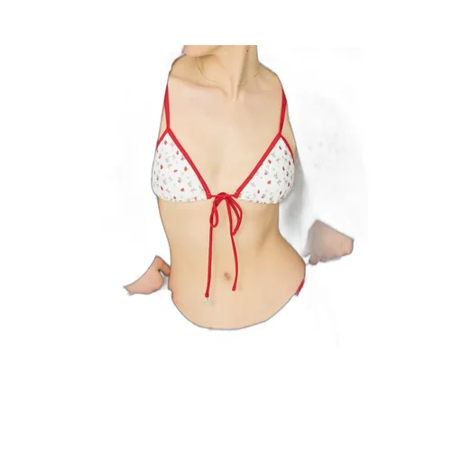 Lazy Sunday Terry Zip Up / Strawberry Bow