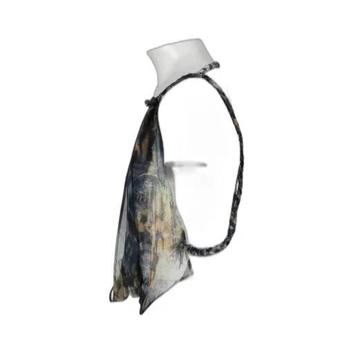 Super Cowl Top With Twisted Straps / Multi