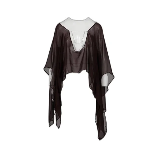 Longsleeve Cape Top / Aubergine