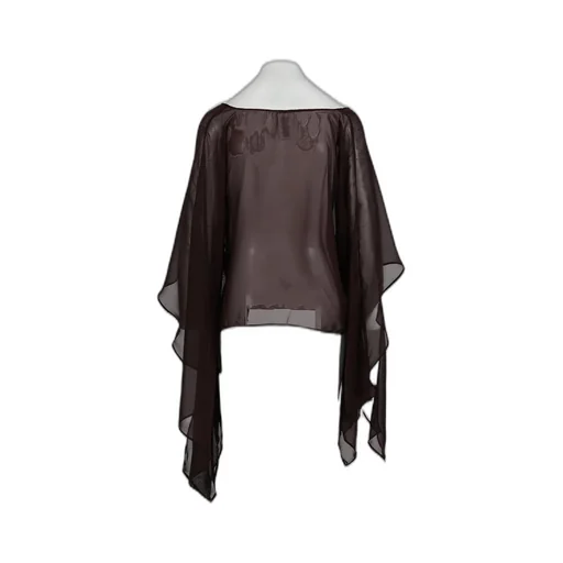 Longsleeve Cape Top / Aubergine