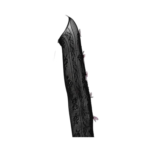 Purple Velvets Bow Black Lace Oversleeves / Blk Pur
