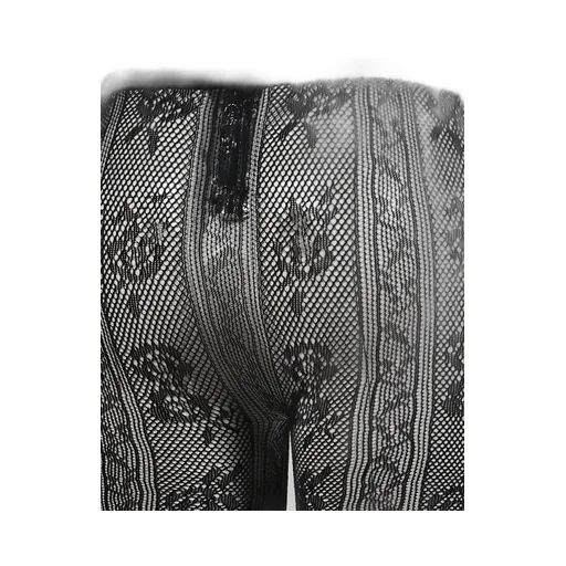 Black Bowknot Lace Short Leggings / Blk