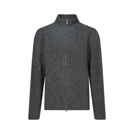 Officine GÉNÉRale Zip-Front High Collar Knitwear