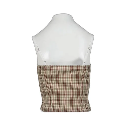 Lulu Check Corset Top / Beg