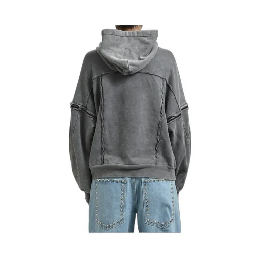 Split Sweat Hoodie / Grey