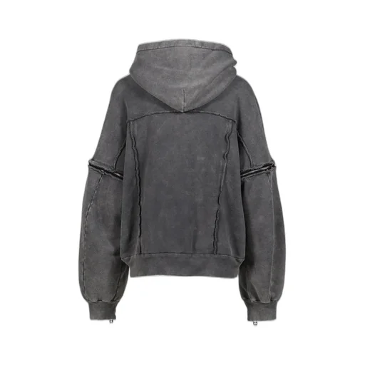 Split Sweat Hoodie / Grey