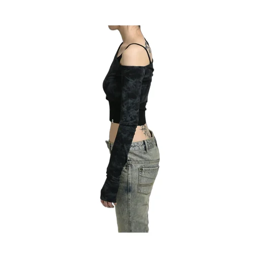 Off Shoulder Cutsewn / Black