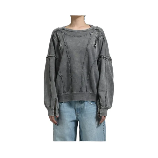 Split Sweat Crewneck / Gray