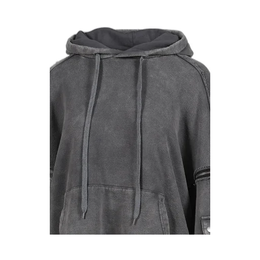 Split Sweat Hoodie / Grey