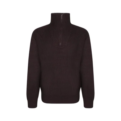 Officine GÉNÉRale Half-Zip High Collar Knitwear