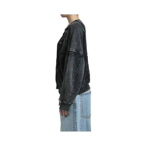 Split Sweat Crewneck / Black
