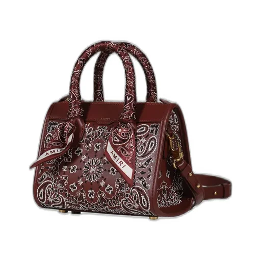 Bandana Micro Triangle Bag / Deep Red