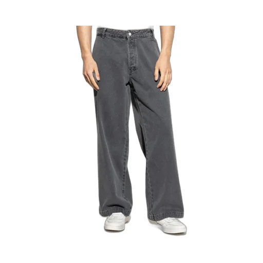 Officine GÉNÉRale Logo-Embroidered Wide-Leg Jeans