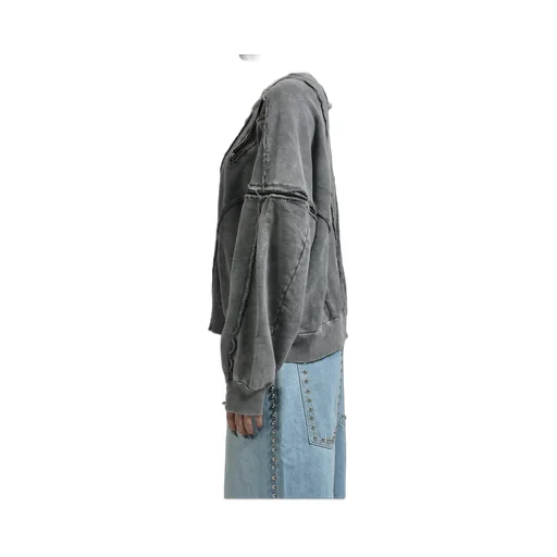 Split Sweat Crewneck / Gray