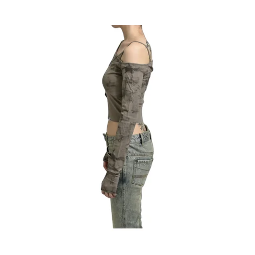 Off Shoulder Cut Sewn / Brw