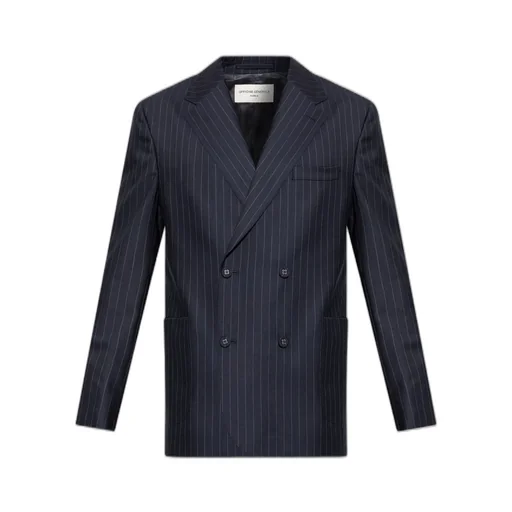Officine GÉNÉRale Pinstriped Double-Breasted Jacket