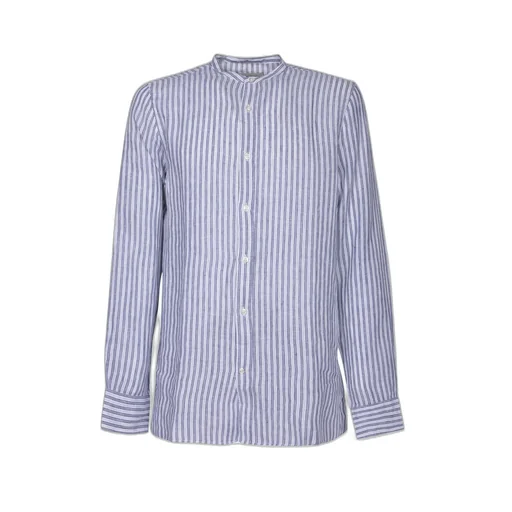 Officine GÉNÉRale Blend Linen Striped Shirt