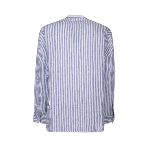 Officine GÉNÉRale Blend Linen Striped Shirt