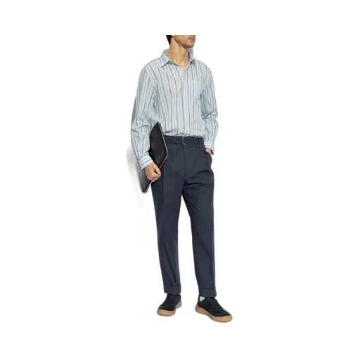 Officine GÉNÉRale Striped Button-Up Shirt