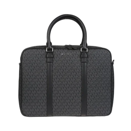 Michael Kors Logo-Lettering Monogram Print Briefcase