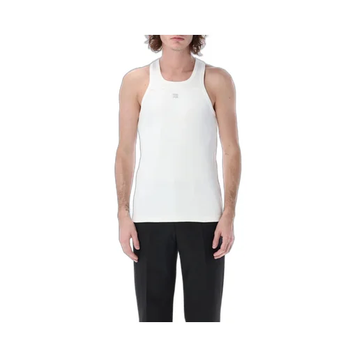 Misbhv Logo Embroidered Ribbed Tank Top