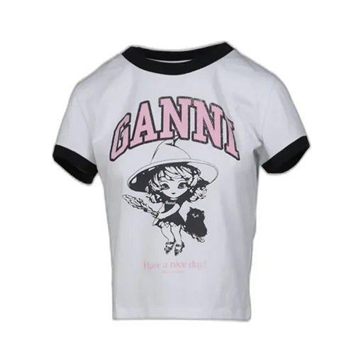 Basic Jersey Witch Small T-Shirt / Bright Wht