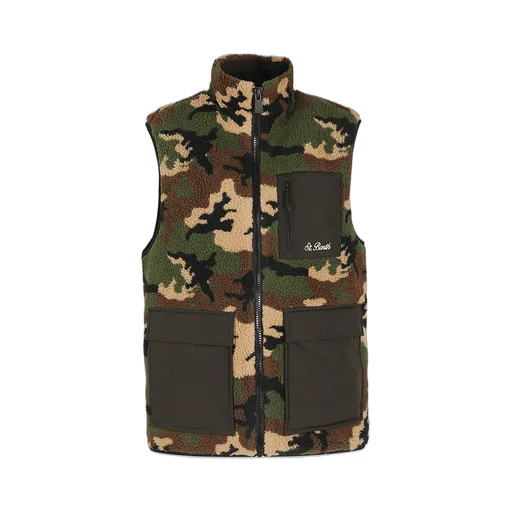 Mc2 Saint Barth Zip-Up High Neck Gilet