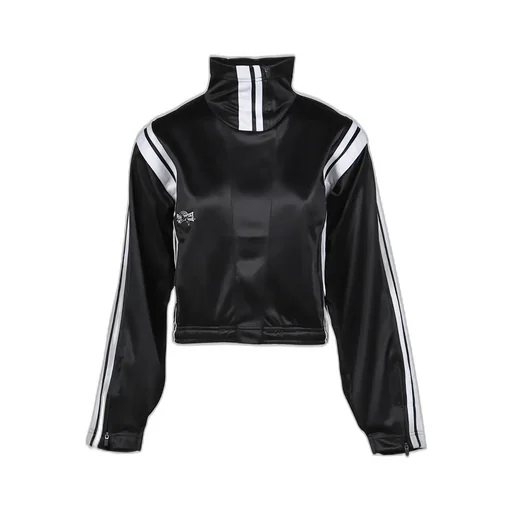 Trackpant Poly Zip Up / Black