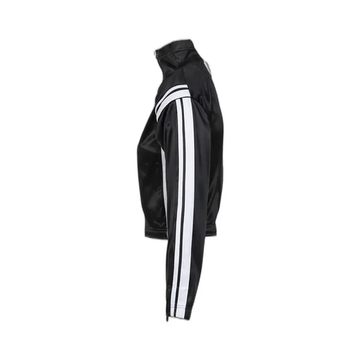 Trackpant Poly Zip Up / Black