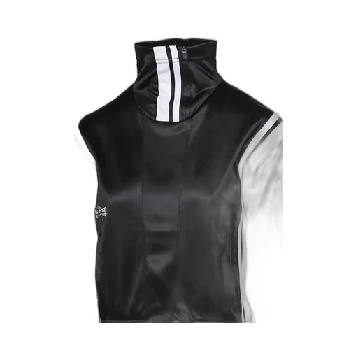 Trackpant Poly Zip Up / Black