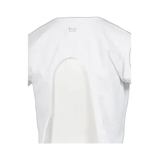 Holed Spencer Tee - Eyelet Jersey / Wht