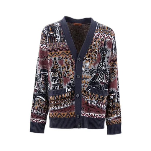 Missoni V-Neck Ribbed-Knit Cardigan