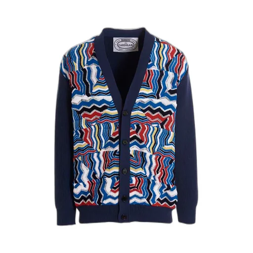 Missoni Zigzag Pattern Button-Up Cardigan