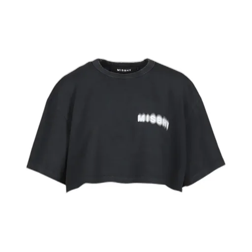 Cropped Community T-Shirt / Blk