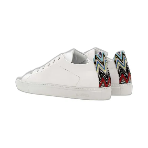 Missoni Zigzag-Trimmed Lace-Up Sneakers