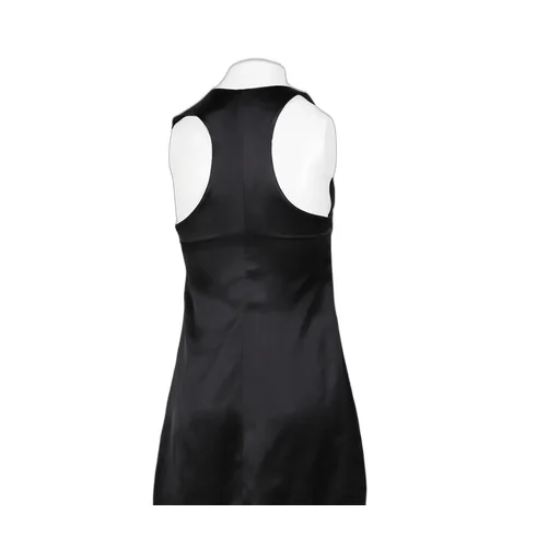 Double Buckle Satin Dress / Blk